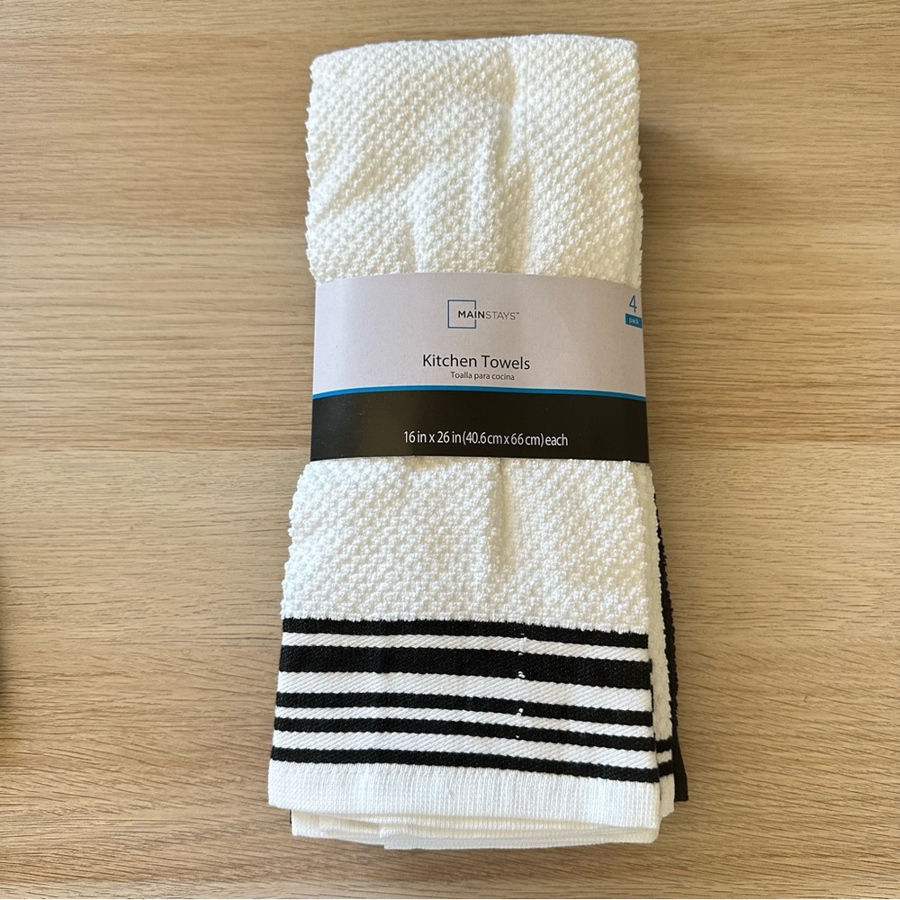 Mainstay 4 Pack Kitchen Towels